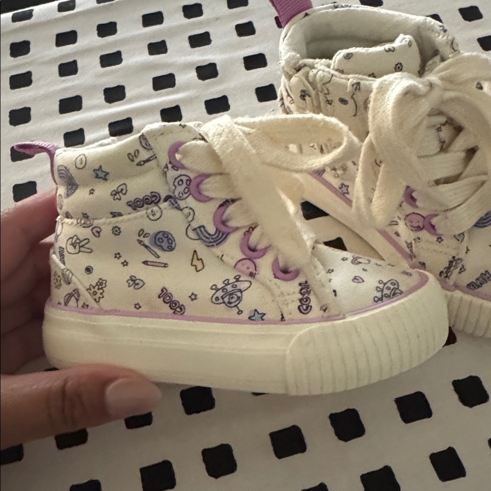 Cat & Jack toddler high top canvas sneakers - 5